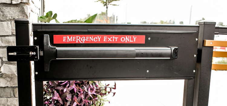emergency push bar installation in Castro Valley